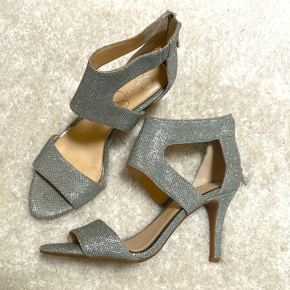 Jessica Simpson Rhinestone Heels - Picture 1 of 3